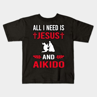 I Need Jesus And Aikido Kids T-Shirt